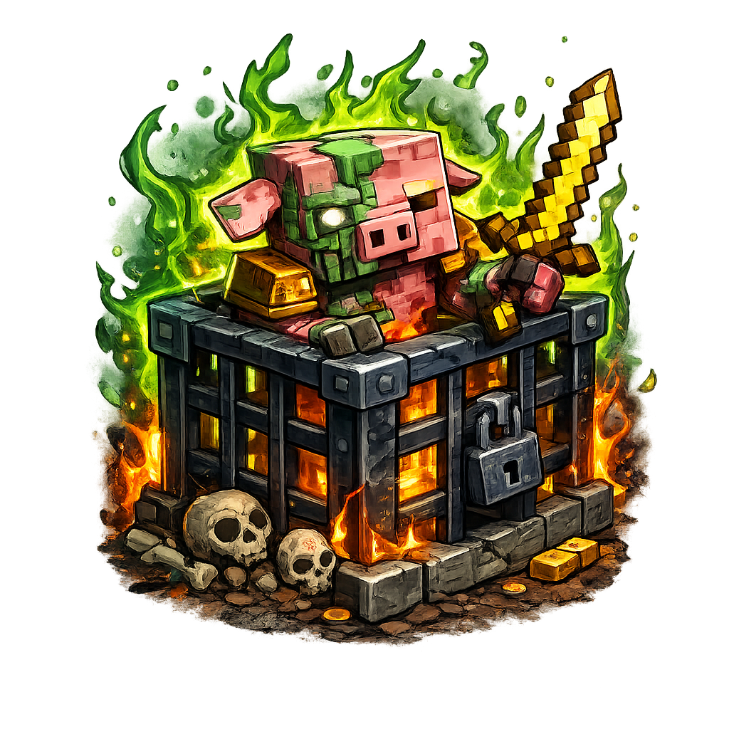 Zombileşmiş Piglin Doğurucu 3x